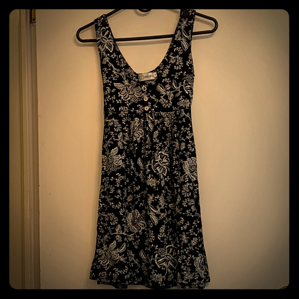 Black Trapeze Summer Dress